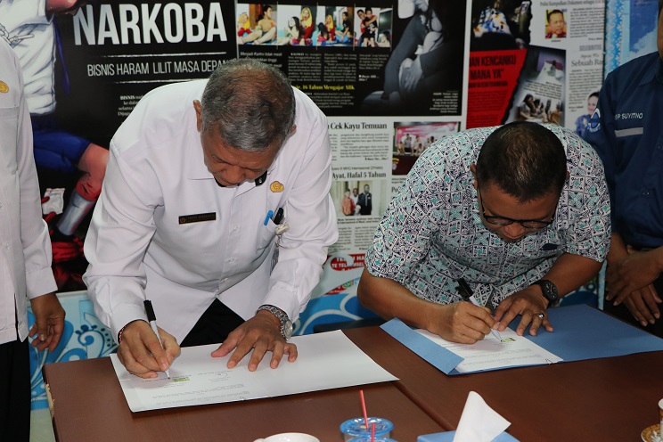 Rektor Kunjungi Kalteng Pos - Penandatanganan Perjanjian Kerjasama