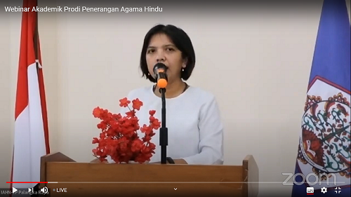 Laporan dari Ketua Panitia Kegiatan Webinar Prodi Penerangan Agama Hindu