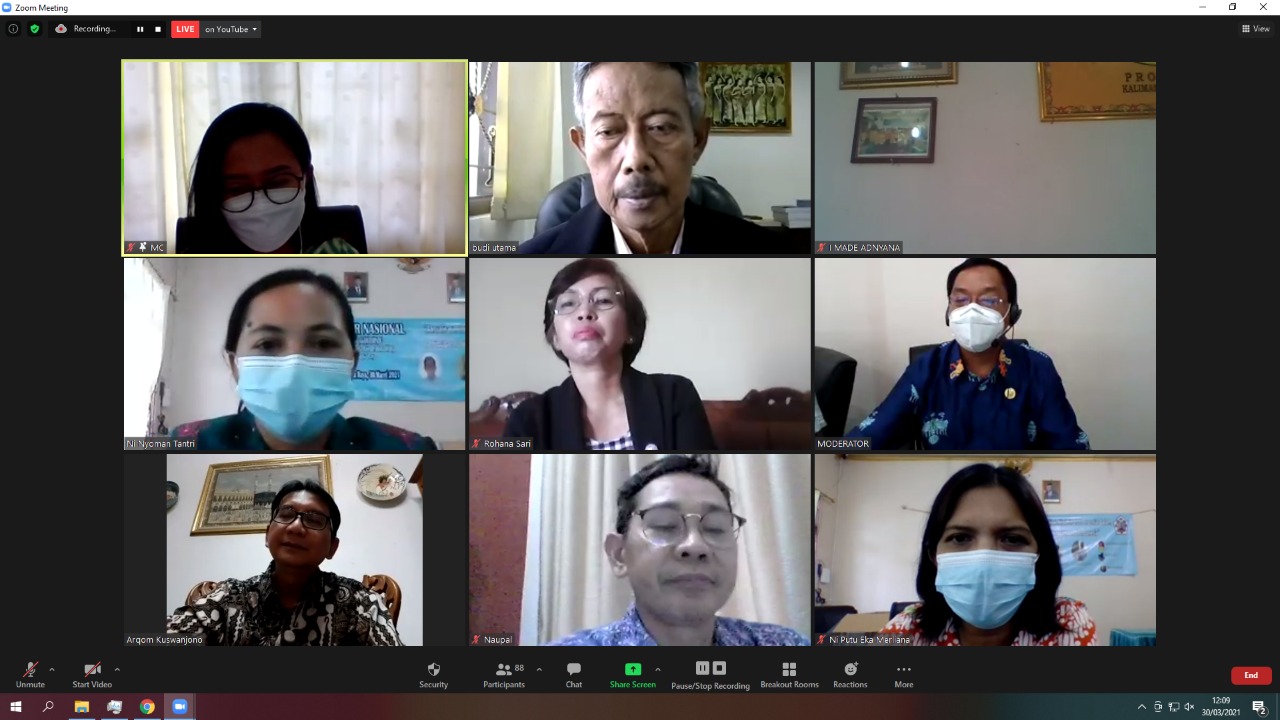 Webinar Nasional Prodi Filsafat Agama Hindu