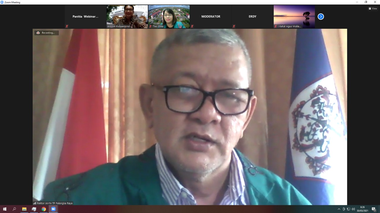 Keynote Speaking oleh Rektor IAHN-TP Palangka Raya