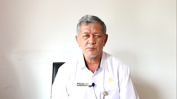 Rektor IAHN-TP Palangka Raya memberikan video testimonial secara virtual saat penandatanganan Nota Kesepahaman antara IAHN-TP Palangka Raya dan Perpusnas RI, Selasa(02/03/2021)