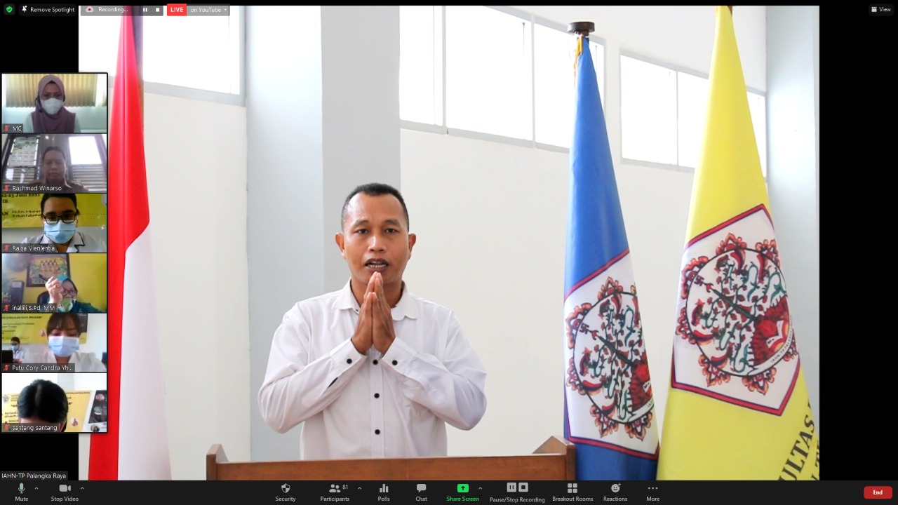 Sambutan dari Dekan FDA diwakilkan oleh Wakil Dekan II FDA