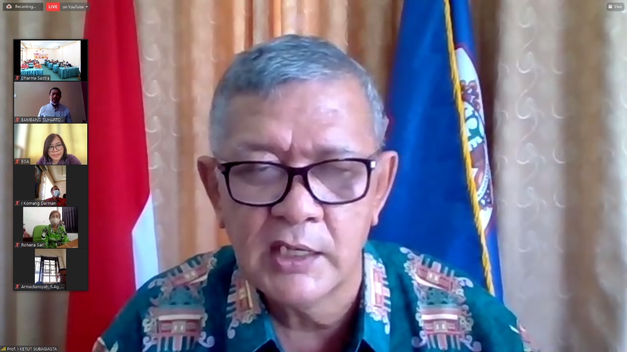 Rektor sebagai Keynote Speaker pada kegiatan Webinar Nasional FDS