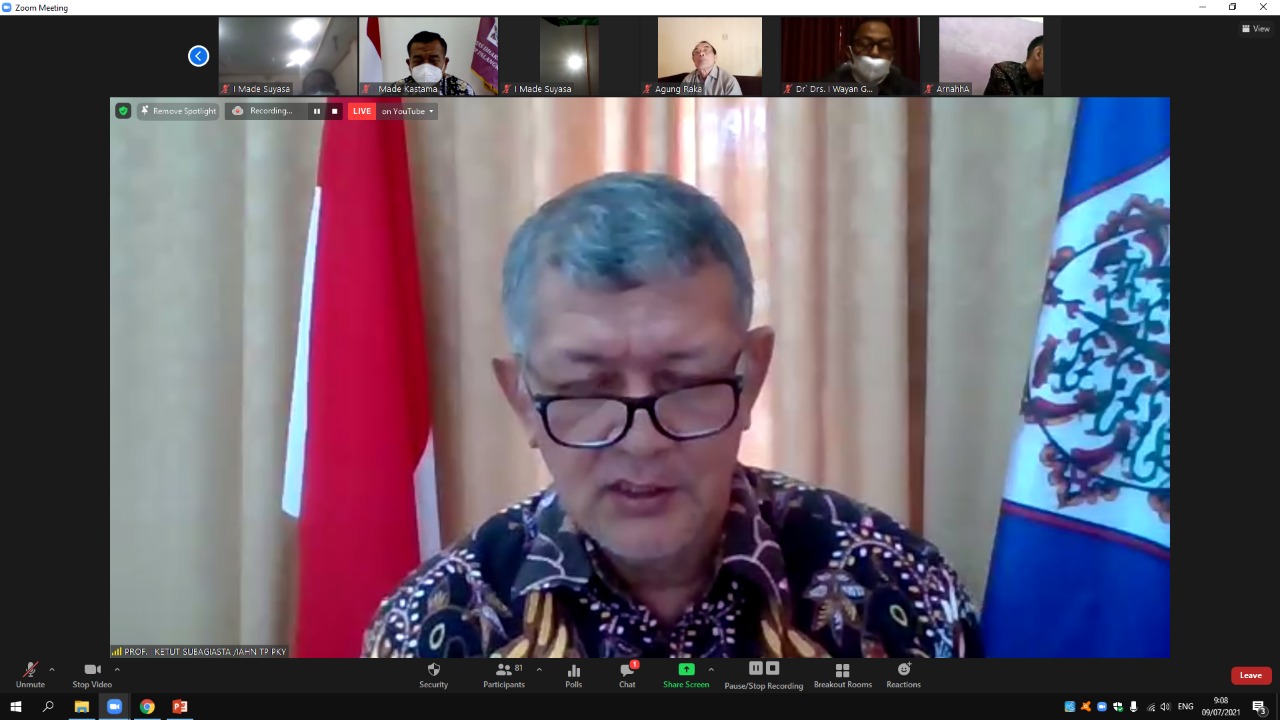 Rektor sebagai Keynote Speaker