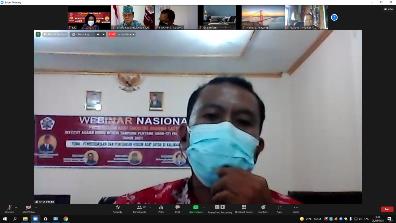 Laporan oleh Ketua Panitia Kegiatan