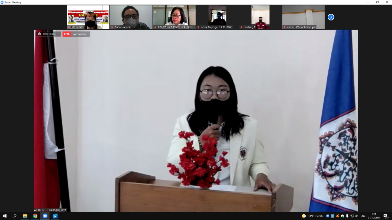 Laporan Pelaksanaan Kegiatan oleh Ketua UKM Anti Korupsi