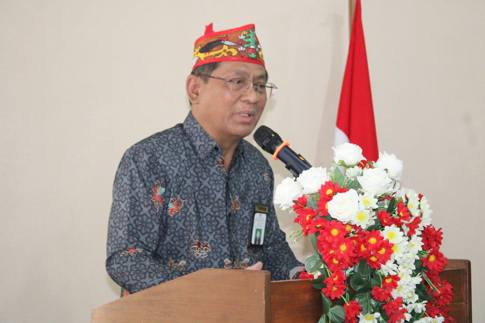 Sambutan oleh Rektor pada Penandatanganan Perjanjian Kinerja dan Fakta Integritas serta Penyerahan Rencana Kerja dan Anggaran di IAHN-TP, Rabu, 8 Januari 2025