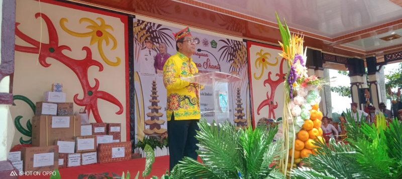Sambutan oleh Rektor pada Perayaan Dharma Santi Nyepi Saka 1946 Kabupaten Barito Selatan